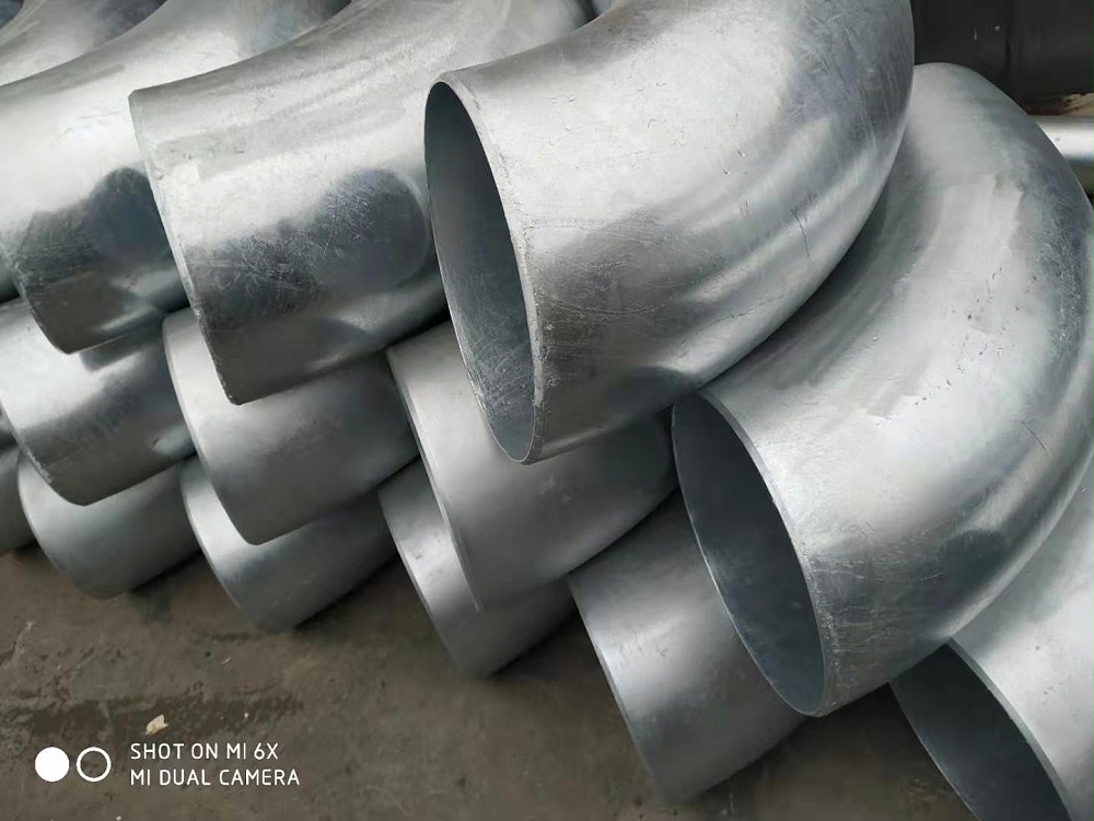 鍍(dù)鋅碳鋼(gāng)彎頭,碳鋼(gāng)鍍(dù)鋅彎頭DN200*6